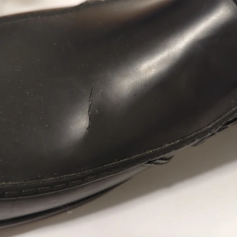 Sperry top spider black rubber low top shoes. Men's size 8.5 woman's size 10